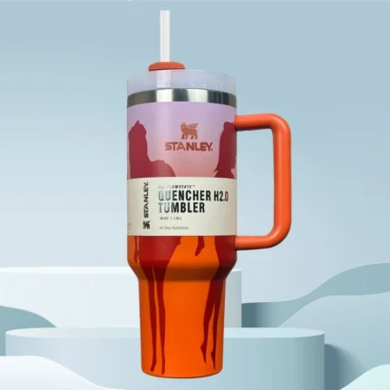 Orange Barbie Stanlay Tumbler | H2.0 Tumbler 1.18L Limited Edition Double Wall Vacuum Insulated