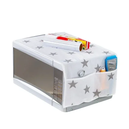 Oven & Microwave Cover | Waterproof Oil Dust Protector with Double Side Pockets